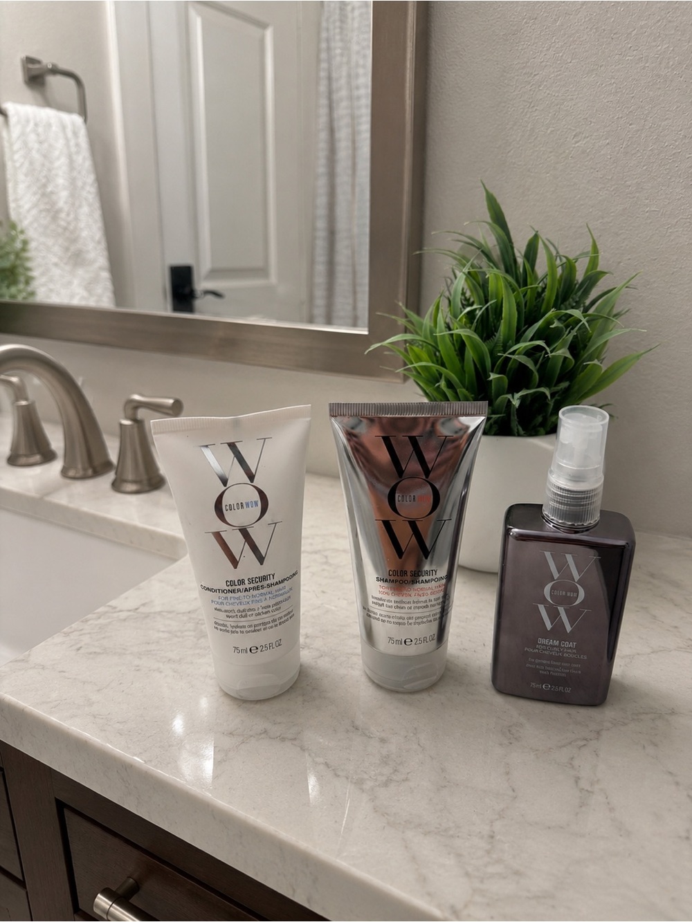 Color Wow Travel Set | Shampoo, Conditioner & Dream Coat Curly Hair Bundle